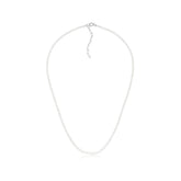 Colar de Prata Pérolas Murano (3mm) 45cm